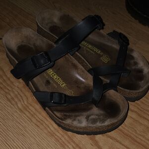 Birkenstock Black Cross-Strap Sandals